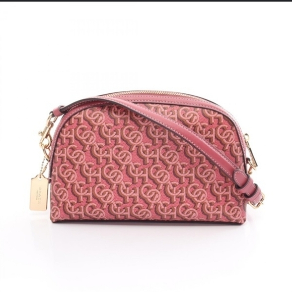 Coach Handbags - New COACH MADI Crossbody w Rouge Pink Canvas & Leather Monogram Print